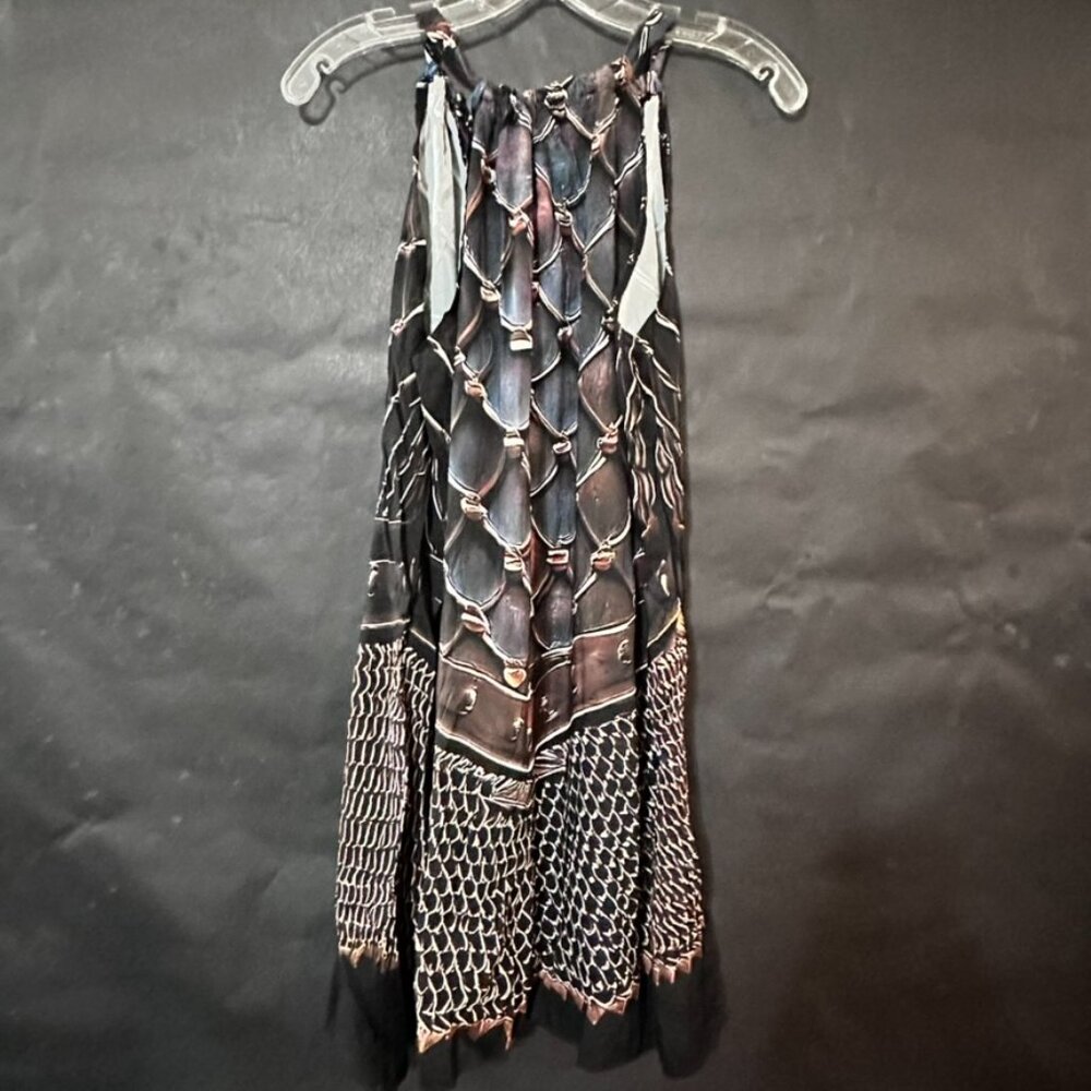 Medieval Armor Joan of Arc Rayon Gladiator Dress Sleeveless Festival size xl - Picture 5 of 8